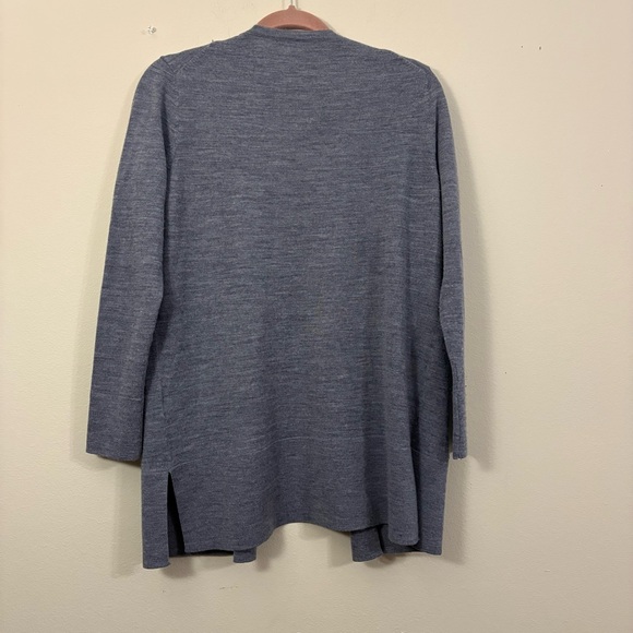 Quince 100% Merino Wool Open Cardigan Sweater Womens S gray cl - Picture 2 of 4